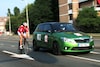 Fabia RS met wielrenner