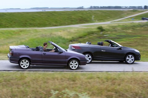 Oud & Nieuw: Renault 19 Cabriolet 1.8 – Renault Mégane CC TCe 130