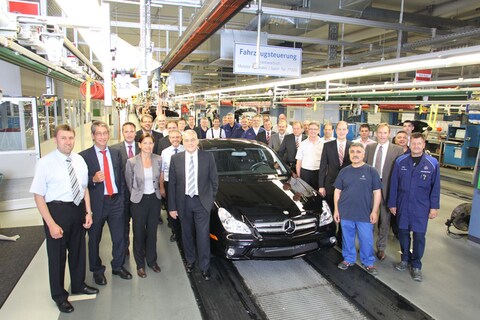Laatste Mercedes CLS eerste generatie gebouwd