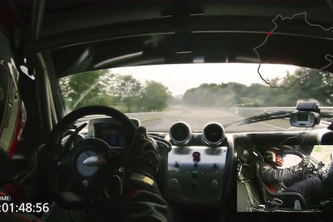 Zonda R zet ronderecord op Nordschleife