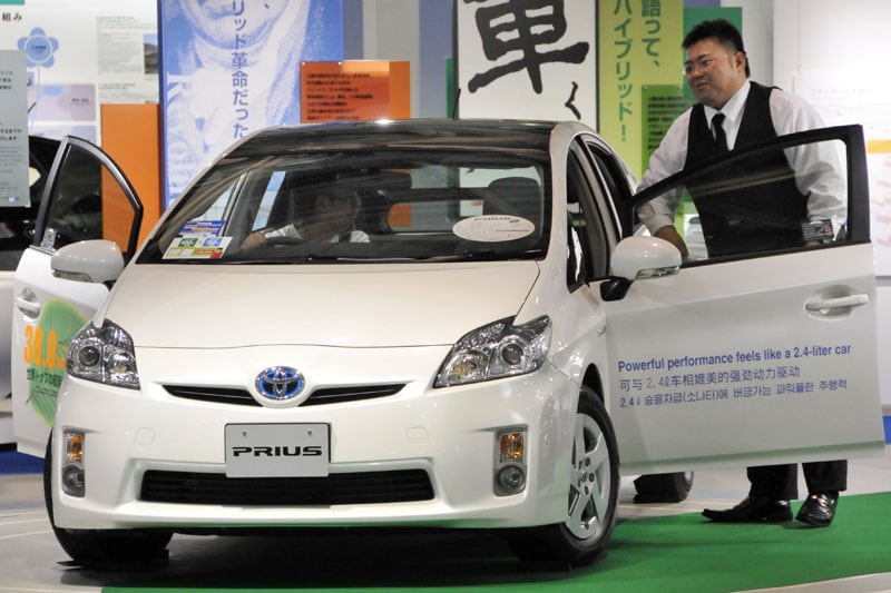 Toyota Prius in showroom Tokio | Foto: ANP/AFP