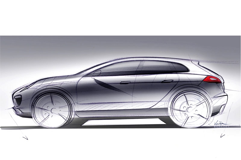 Porsche Cayenne schets