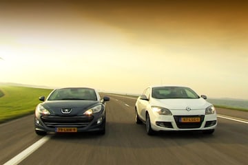 Peugeot RCZ en Renault Megane GT