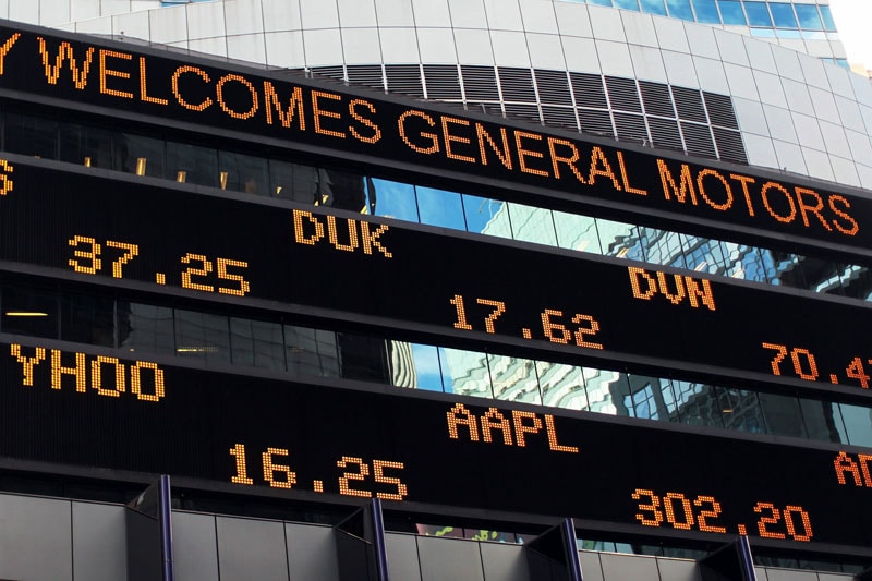 Beursgang General Motors (foto: ANP)