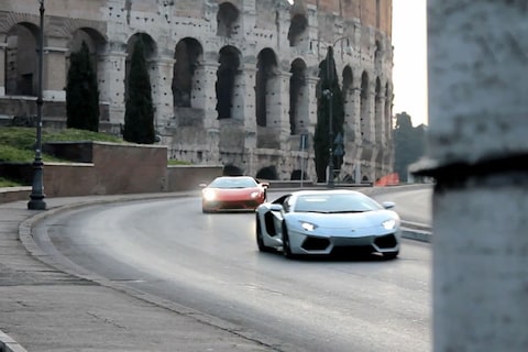Lamborghini Aventador in Rome