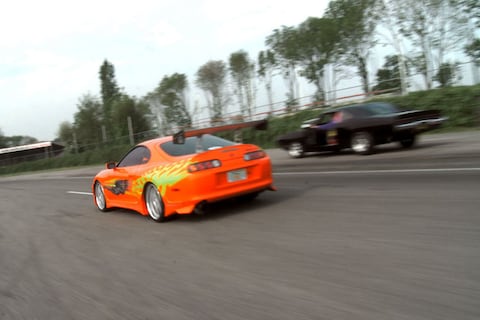 Rij-impressie auto's uit the Fast & the Furious