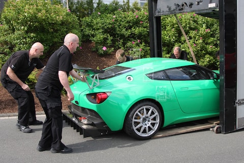 Klaar voor de start: Aston Martin V12 Zagato