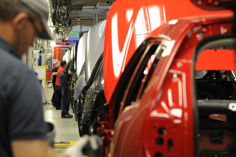 Saab-productie in Trollhättan