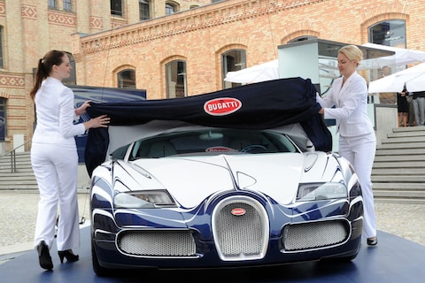 Breekbaar: Bugatti Veyron Grand Sport L'Or Blanc