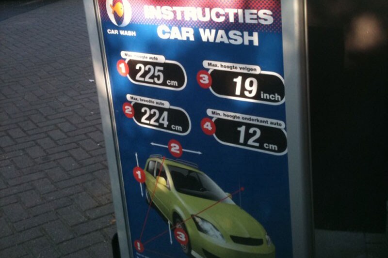 Maximaal 19 inch in de wasstraat