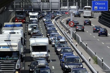 A2 in Zwitserland bij St.Gotthardtunnel richting I