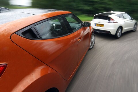 Vergelijkende Test: Honda CR-Z vs. Hyundai Veloster