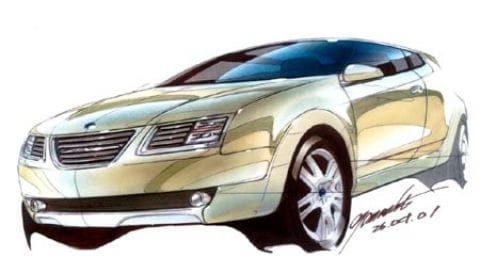 Saab 9-3X concept car in Detroit