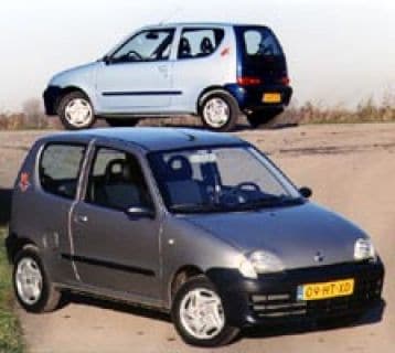 Kleurrijke Fiat Seicento