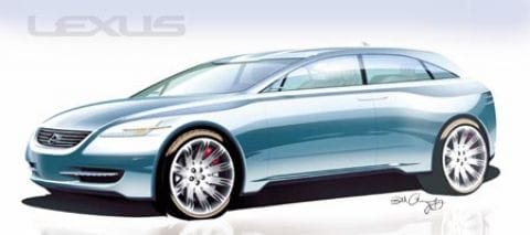 Lexus crossover in New York