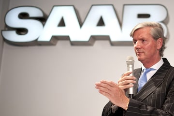 Victor Muller bij Saab | Foto: ANP/AFP