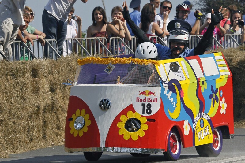 Volkswagen zeepkist in Kiev | Foto: ANP/EPA