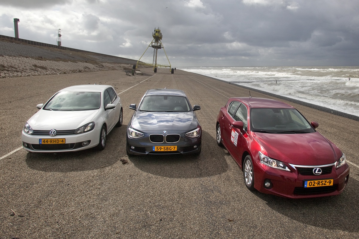 BMW 118d  Lexus CT200h  Volkswagen Golf 2.0 TDI