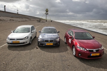 BMW 118d  Lexus CT200h  Volkswagen Golf 2.0 TDI