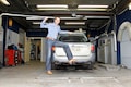 Subaru Outback op rollenbank