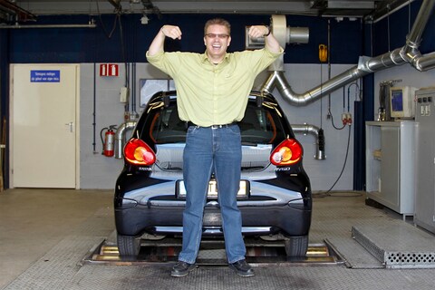 Toyota Aygo - Op de rollenbank