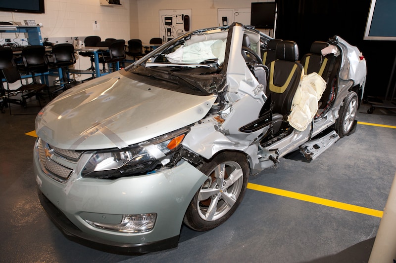 Botsproeven met de Chevrolet Volt
