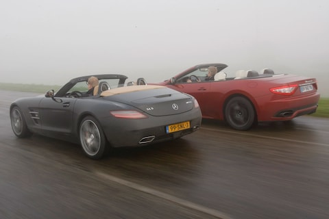 Mercedes SLS AMG Roadster vs Maserati GranCabrio - Vergelijkende test