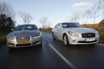 Infiniti M35h-Jaguar XF 5.0