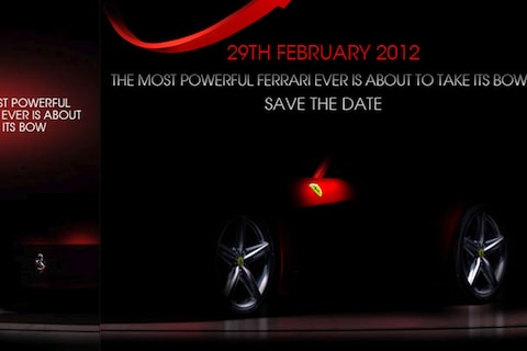 Ferrari brengt eerste teaser 599-opvolger