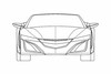 Honda NSX cabrio patentschetsen