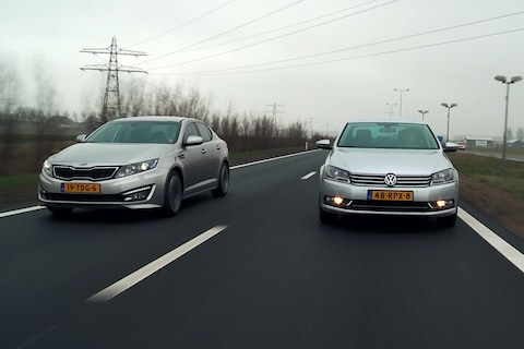 Vergelijkende Test: Kia Optima vs Volkswagen Passat