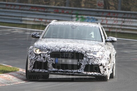 Audi test met nieuwe RS6 op de Nürburgring