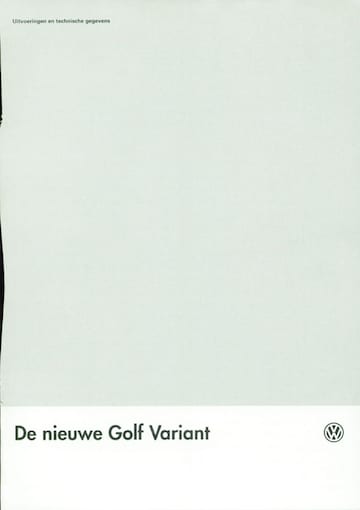 Brochures Volkswagen Golf - Folders