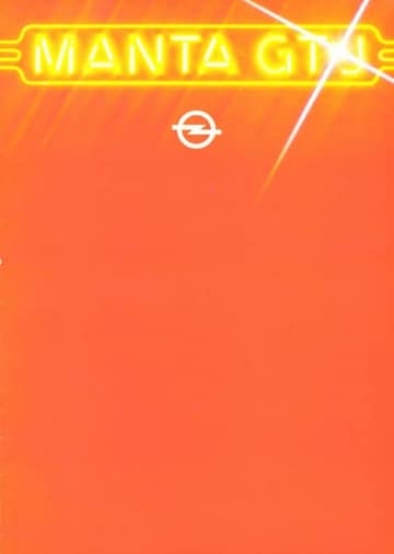 Brochures Opel Manta - Folders