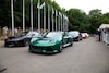 Sandor van Es op de start van Goodwood hillclimb