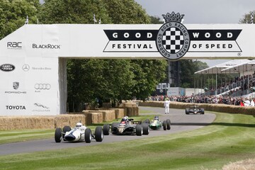 Lotus op de Goodwood hillclimb
