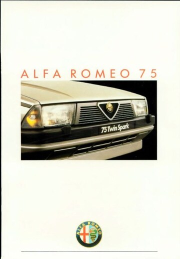 Brochures Alfa Romeo 75 - Folders