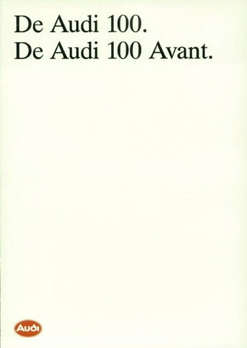 Brochures Audi 100 - Folders