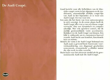 Brochures Audi Coupé - Folders