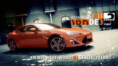 Win een rit in de GT86! Beantwoord nu de 3 vragen!