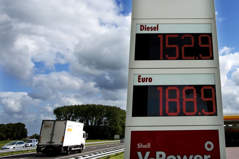 Benzineprijs recordhoogte (foto ANP)