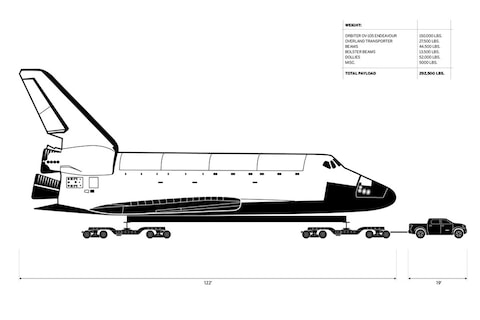 Toyota Tundra geeft space shuttle een sleepje