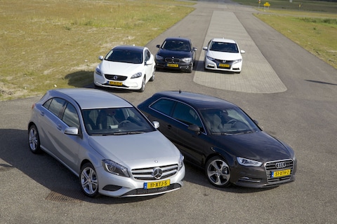 Test: Honda Civic - Audi A3 - Mercedes Benz A-klasse - Volvo V40 - BMW 1-serie
