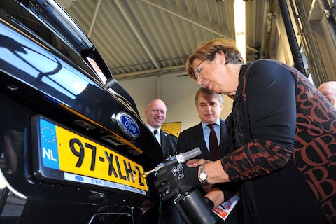 Kentekenplaat 'Vast en Zeker' in Almere