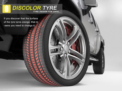 Discolor Tyre verraadt afgesleten band