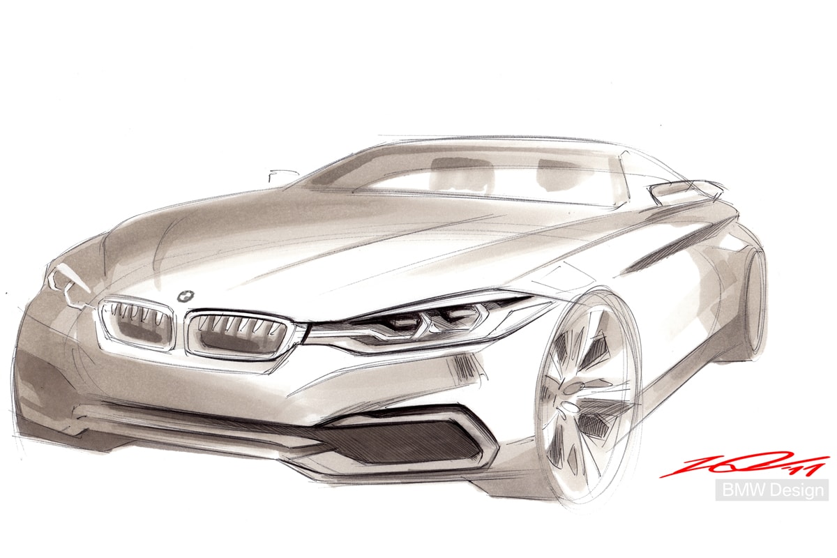 BMW 4-serie designschets