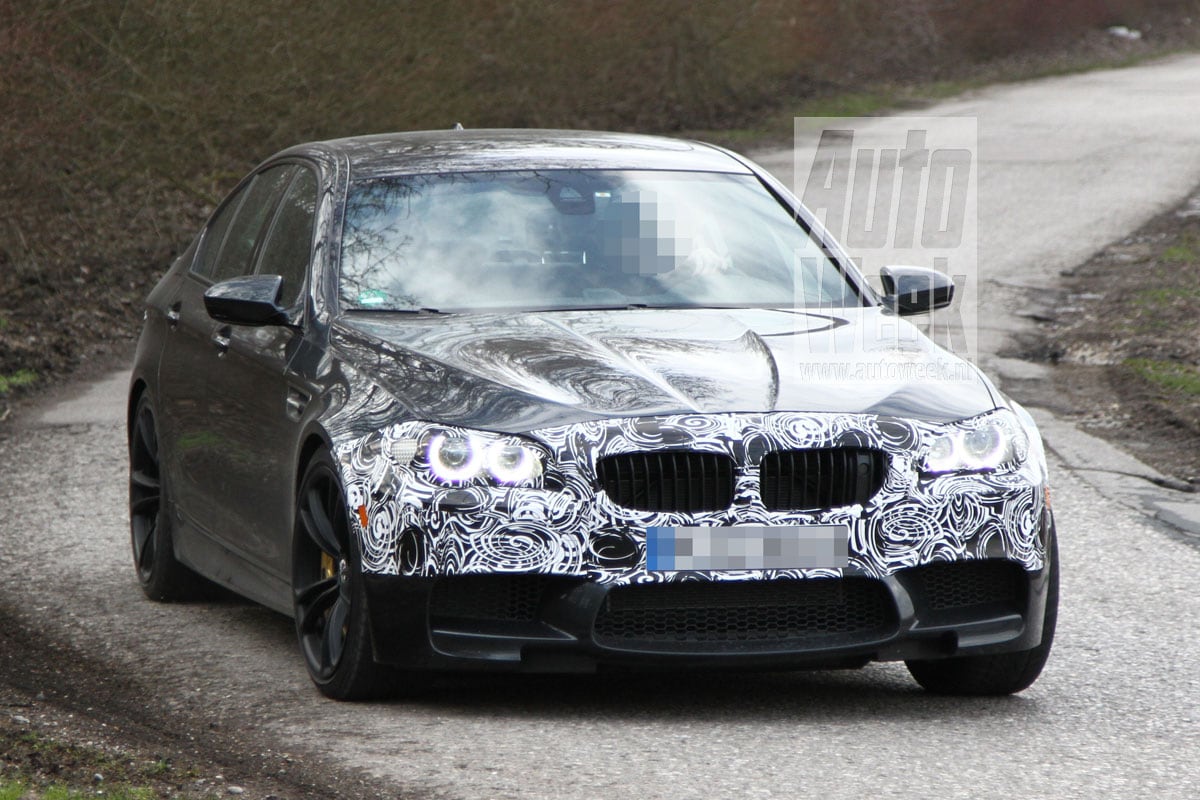 BMW M5 facelift spyshots
