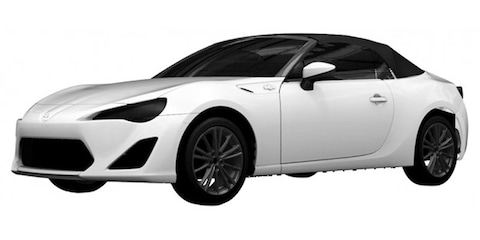 Patentbeelden open Toyota GT-86