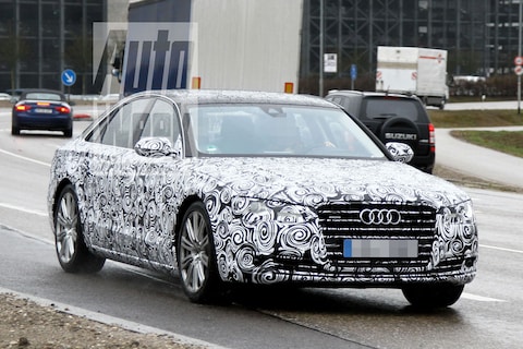 Audi A8 facelift gespot