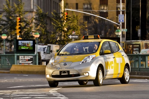 New York City test met Leaf als taxi